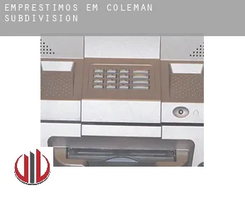 Empréstimos em  Coleman Subdivision