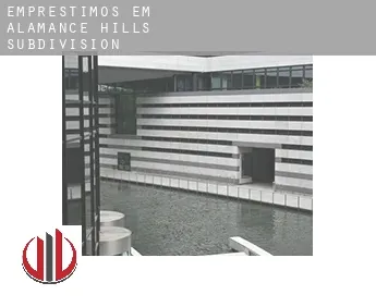 Empréstimos em  Alamance Hills Subdivision